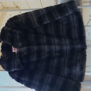 Juicy Couture Fux Fur Coat Jacket size Small